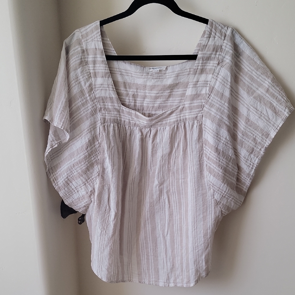 beachlunchlounge White Dolman Sleeve Boxy Blouse